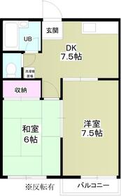 ハピネスイン国定A棟の間取り