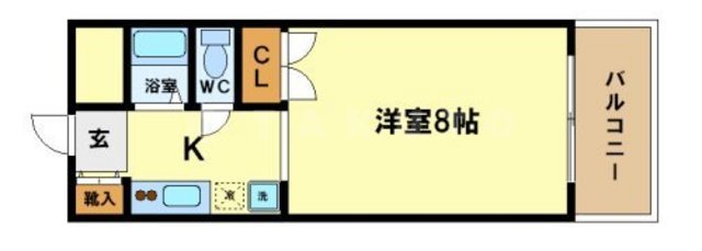 奥内阿波座駅前マンションの間取り
