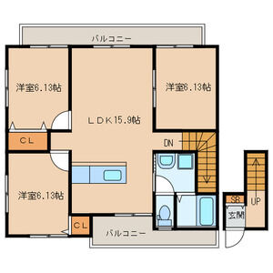 リバメゾンA棟の間取り