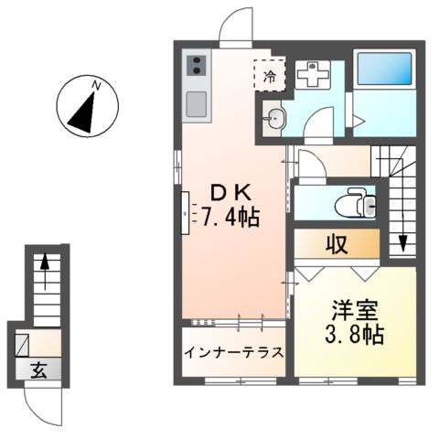 ヴェリテ昭島の間取り