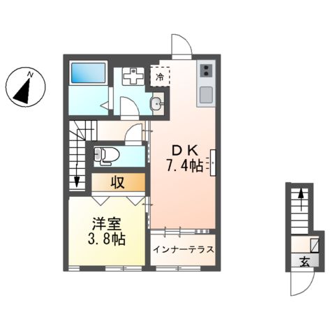 ヴェリテ昭島の間取り