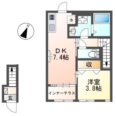 ヴェリテ昭島の間取り