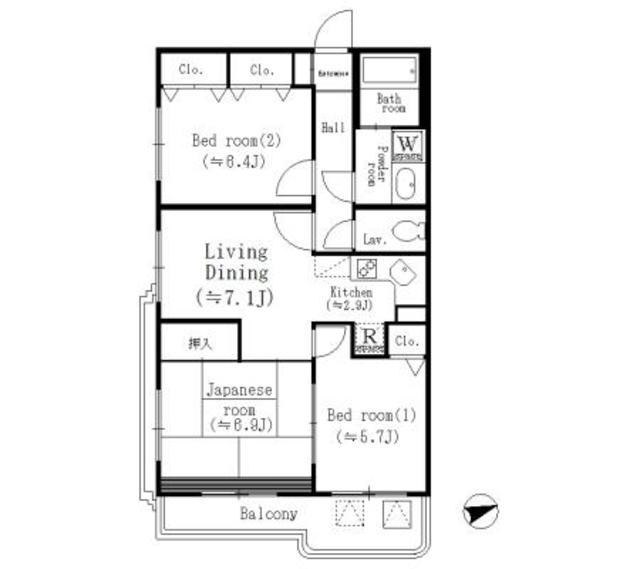 エミネンス高野台の間取り