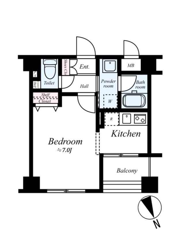 プレール・ドゥーク上野NORTHの間取り