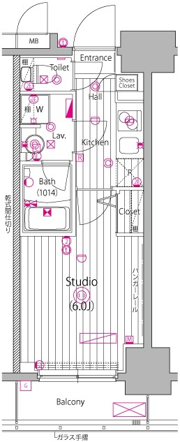 ガーラ・グランディ池袋Ⅱの間取り