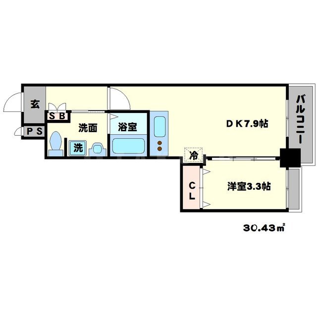 K’s SQUARE ESAKAの間取り