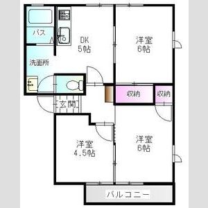 メゾンドールK B棟の間取り