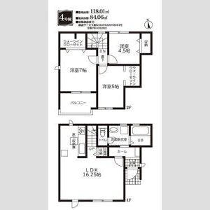 マイホームネクスト西川手 4号棟の間取り