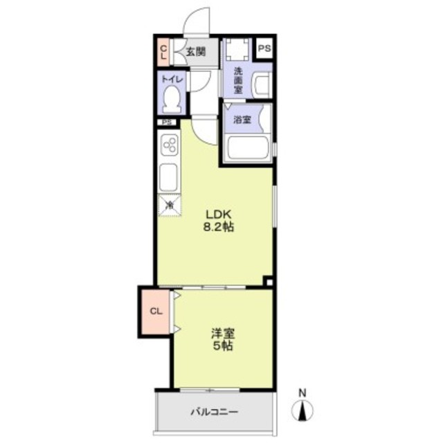 フォレストクリエオーレ城垣町壱番館の間取り