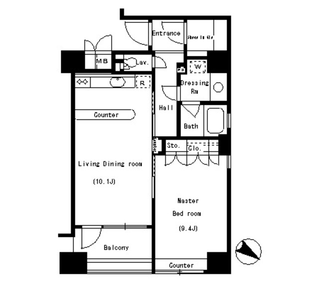 パークアクシス南麻布の間取り
