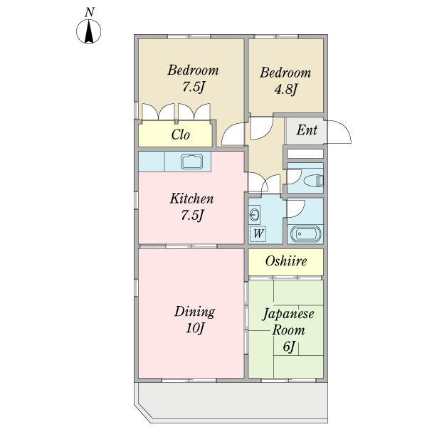 ロイヤル西崎の間取り