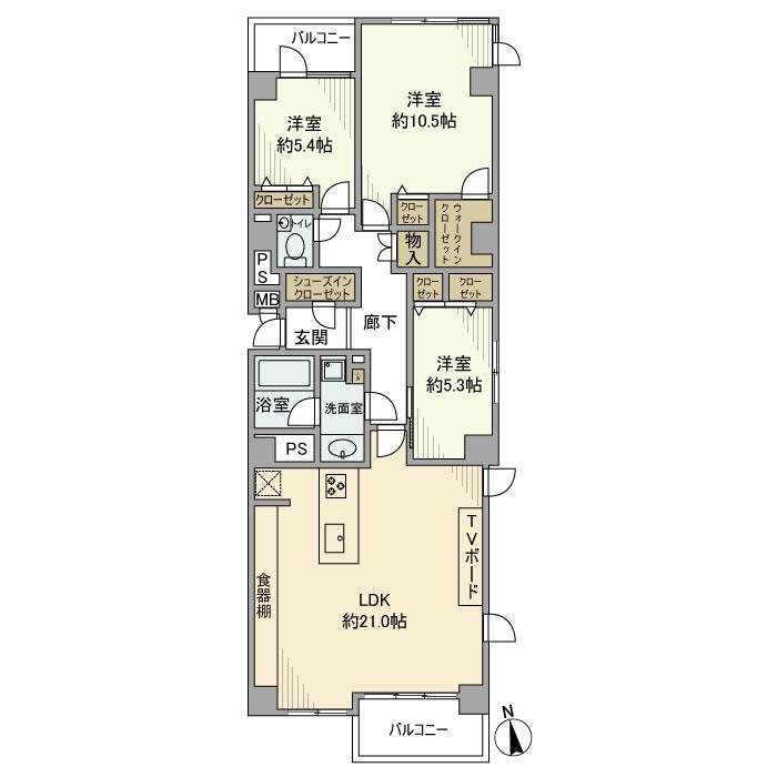 松原ハイデンスの間取り