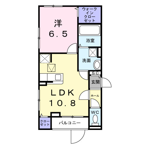 菅原2丁目アパート(026237201)の間取り
