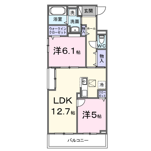 ブリオ安満 A棟の間取り