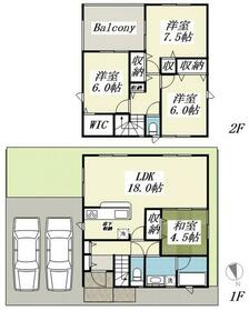 クレイドルガーデン野田市尾崎第１６　４号棟の間取り