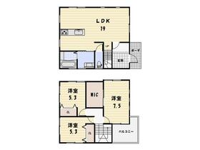 前島戸建ての間取り