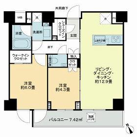 ディアナコート三軒茶屋の間取り