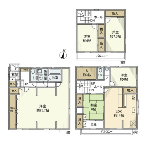 東大泉戸建の間取り