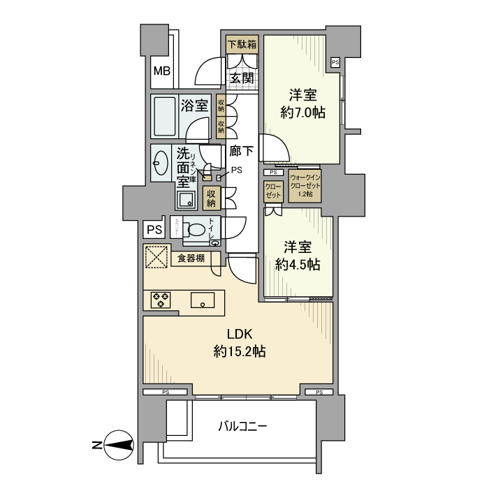 HARUMI FLAG PARK VILLAGE C棟の間取り