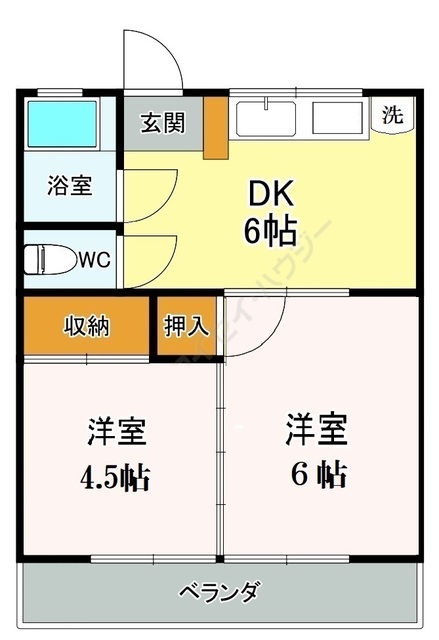 ハイムあさひの間取り