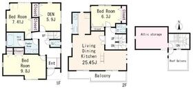 赤堤4丁目貸家の間取り