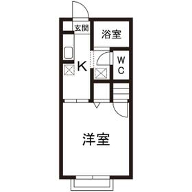 東方の完工年月(2001年7月)築の賃貸アパートの間取り