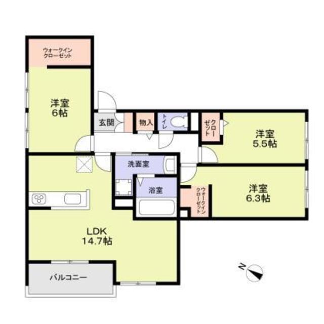 ハイテラス千里山の間取り