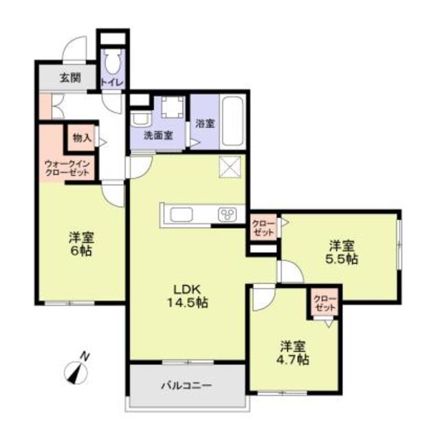 ハイテラス千里山の間取り