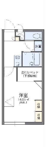 レオパレスベンデュール伊勢原の間取り