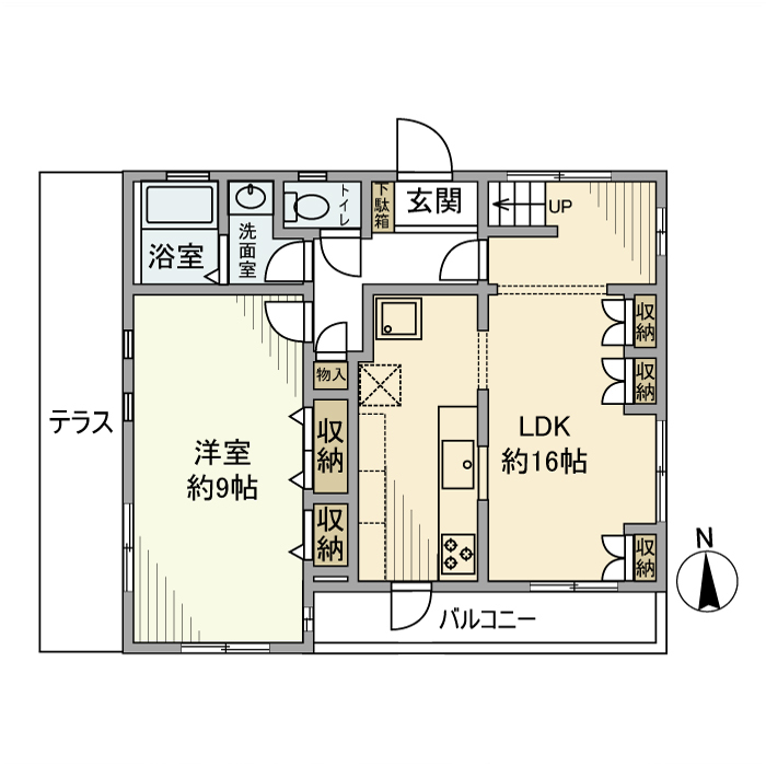新町戸建の間取り