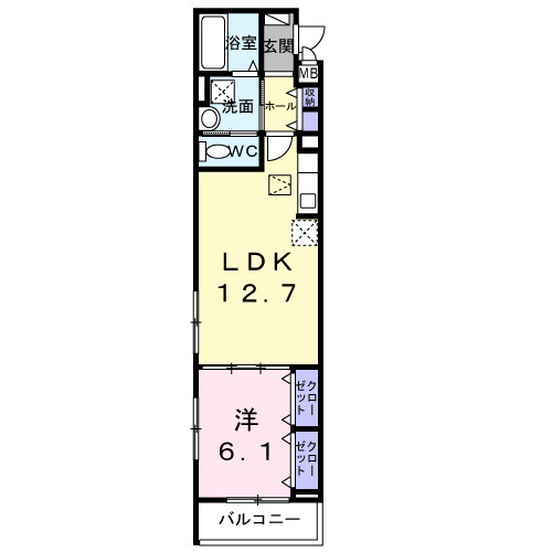 東正雀アパート(028256901)の間取り