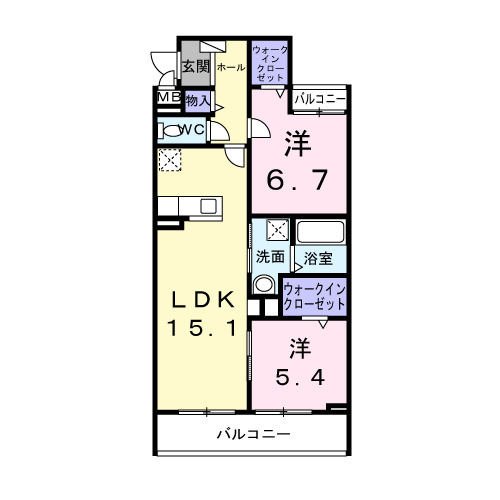 東正雀アパート(028256901)の間取り