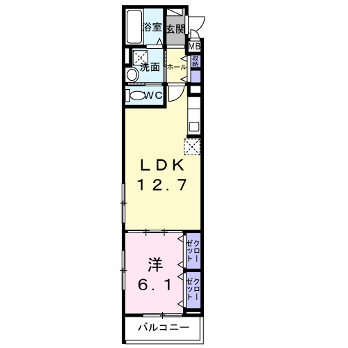 東正雀アパート(028256901)の間取り