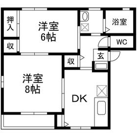 サンビアンP棟の間取り