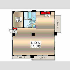 B-フラット(101)の間取り