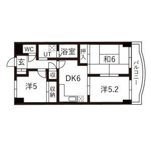 本町ハウスの間取り