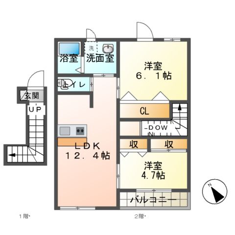 テンダーの間取り