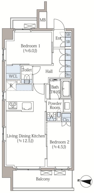 イノバスすみだ八広の間取り