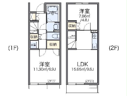 レオネクストコーポ吉浜2の間取り