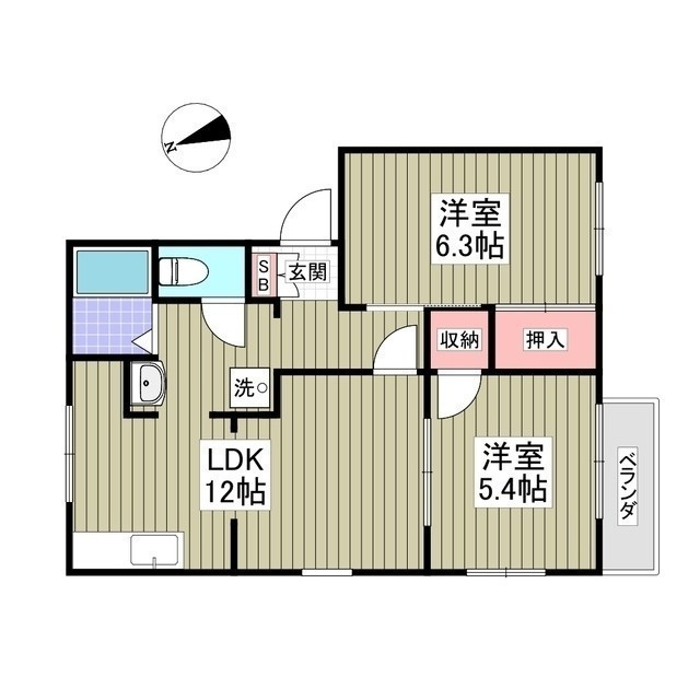 ブライトサン光輝1の間取り