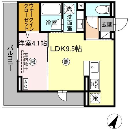 D-ROOMサンライズ A棟の間取り