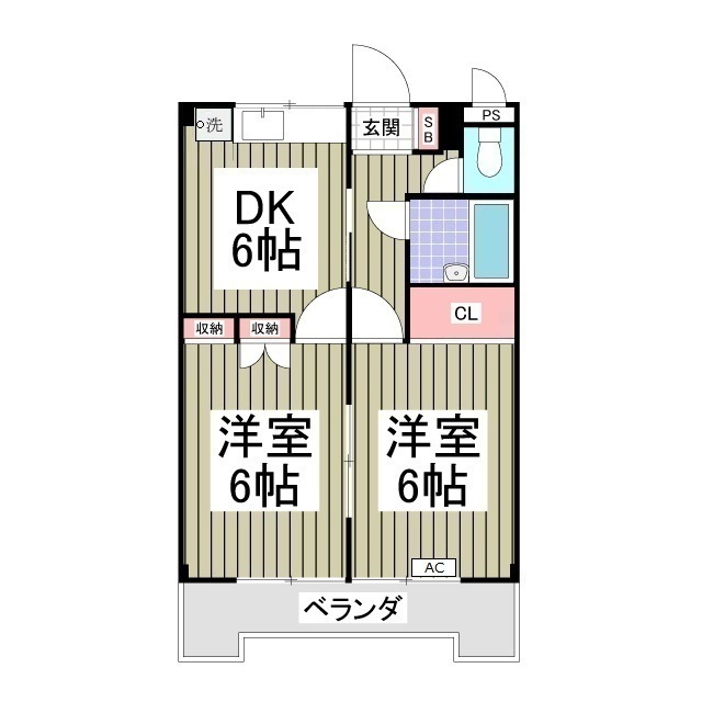 ハイツ柿沼の間取り