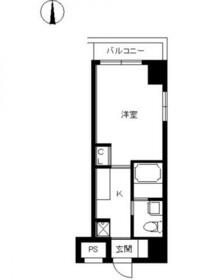 スカイコート神田第2の間取り