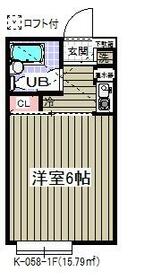 ハイツ こだいら(K-058)の間取り