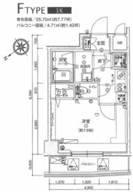 ハーモニーレジデンス東京イーストコア#003の間取り