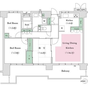 国分寺パークハウスの間取り