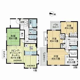 上尾市小泉戸建ての間取り