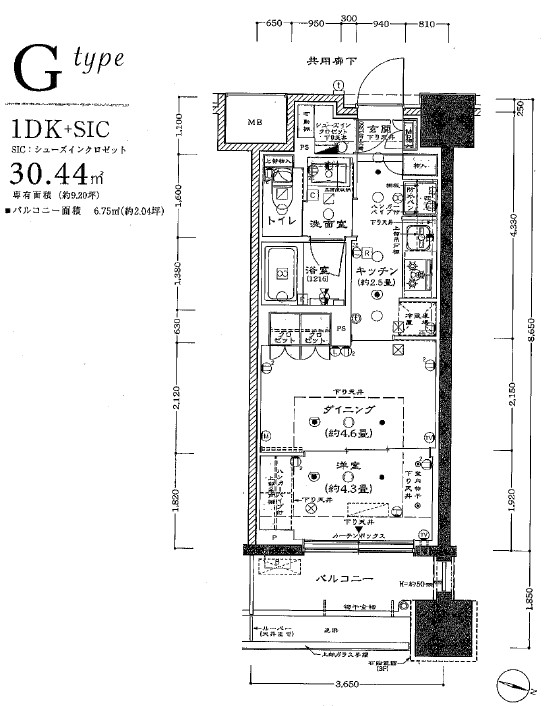 リビオレゾン板橋本町ステーションサイドの間取り