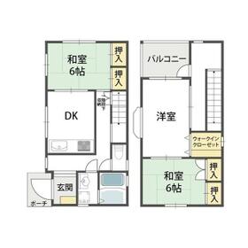 大宮四丁目貸家の間取り
