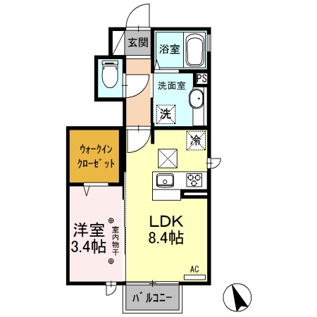 プログレ Aの間取り